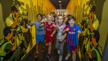 Kinder feiern Geburtstag im Deutschen Fußballmuseum